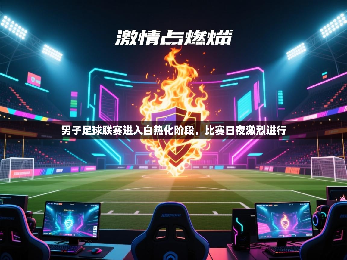 男子足球联赛进入白热化阶段，比赛日夜激烈进行
