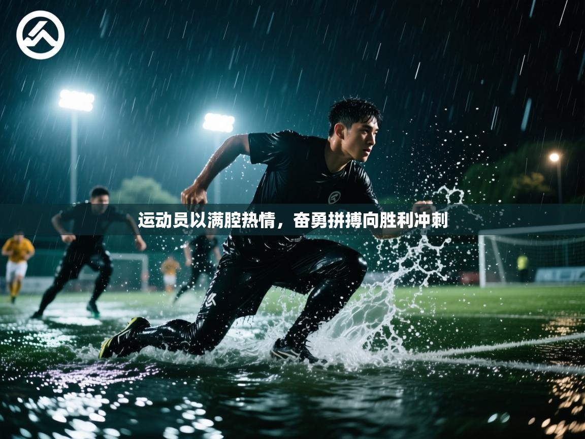 运动员以满腔热情,奋勇拼搏向胜利冲刺