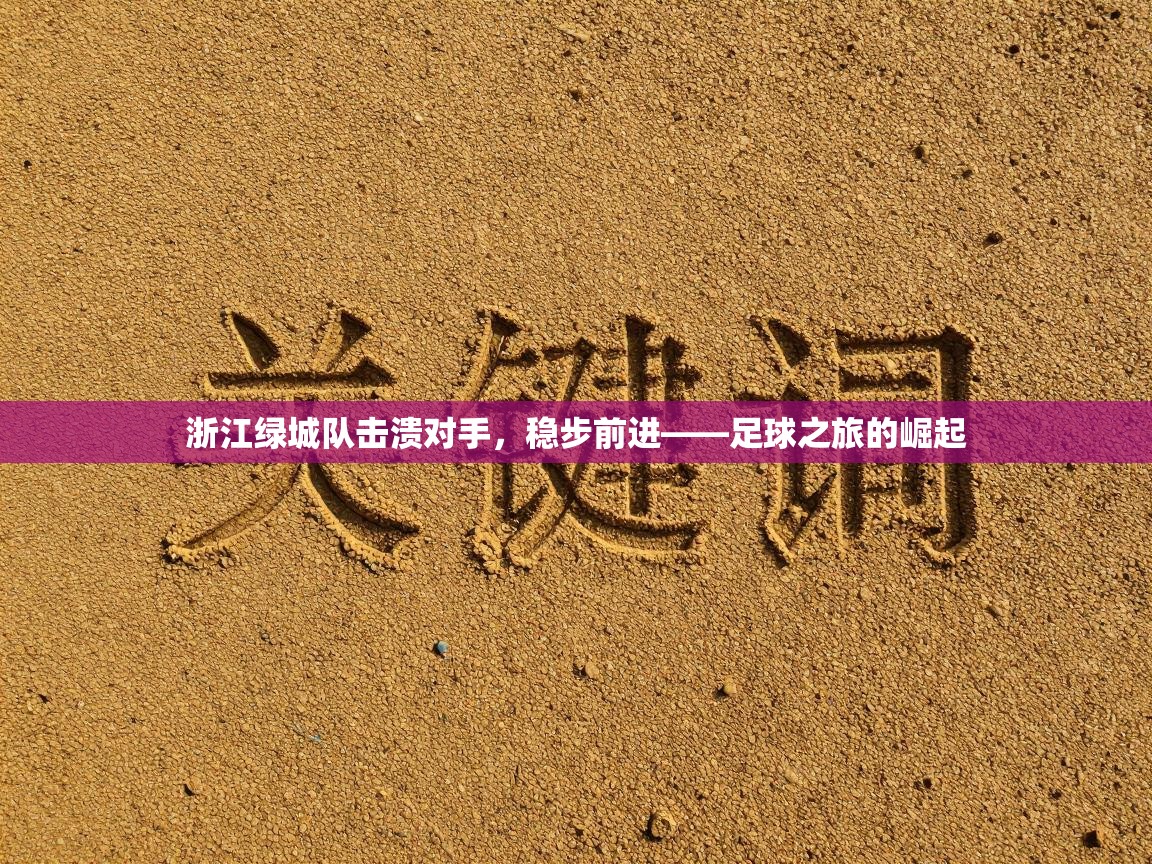 浙江绿城队击溃对手，稳步前进——足球之旅的崛起  第1张