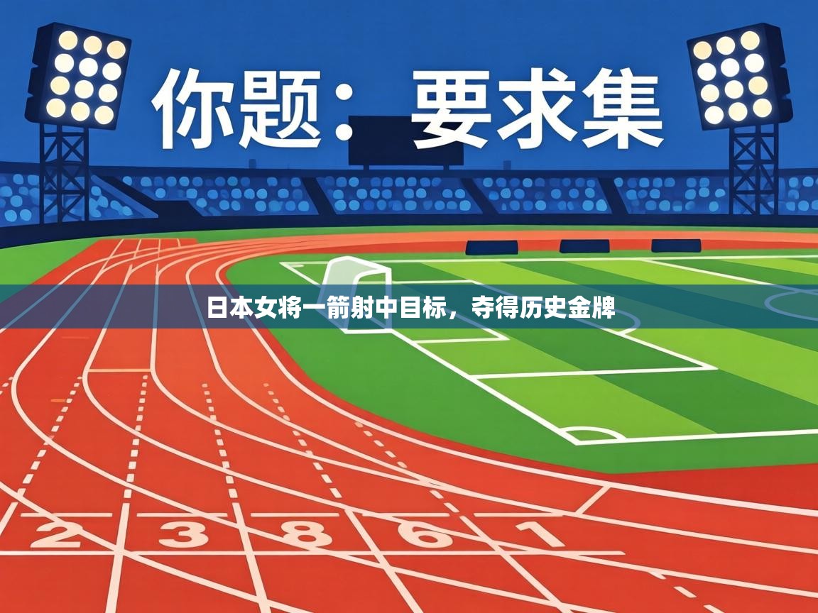 日本女将一箭射中目标,夺得历史金牌 第1张